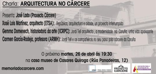 charla arquitectura no carcere invitación